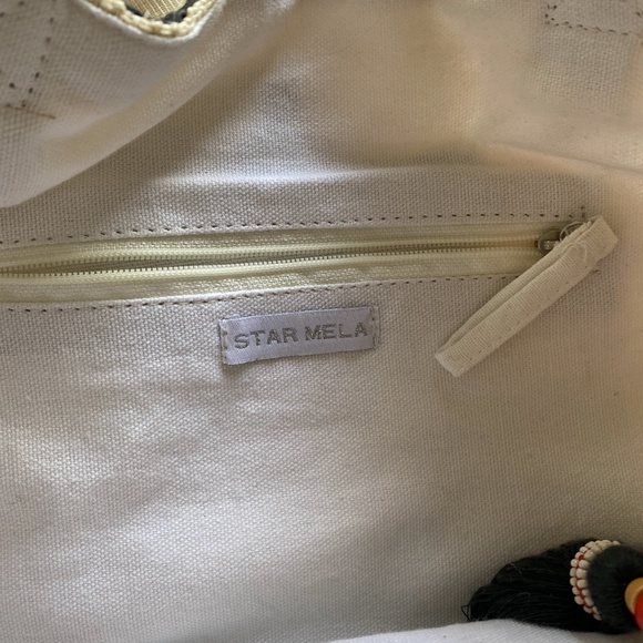 Star Mela Embroidered Jute Tote Bag - Picture 8 of 9